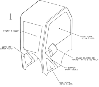 Cover - Snow Cab Diagram and Parts List for 19C30022OEM (Cab)(2020) Cub Cadet Snow Blower